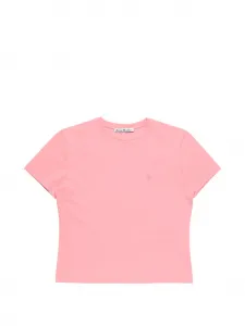 Футболка с короткими рукавами Acne Studios, розовый