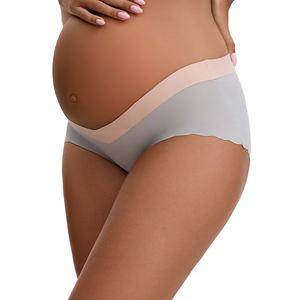 Женские низкие бесшовные трусики для беременных под живот из айс шелка Inspire Chic, Gray