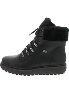 Remonte Черные ботинки на шнуровке