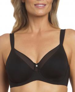 Женский бюстгальтер-минимизатор Mallory Smoothing Comfort на косточках Dominique, Black