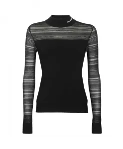 Тонкий вязаный свитер Karl Lagerfeld, черный