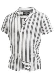 Рубашка на пуговицах классического кроя INDICODE JEANS Cosby, Grey/White