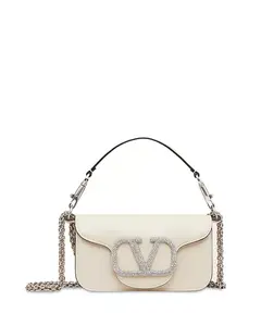 Сумка-Трансформер Locò small jewel vlogo Valentino Garavani, белый