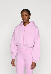 Свободная укороченная толстовка на молнии с капюшоном Stronger, Sweet Lilac