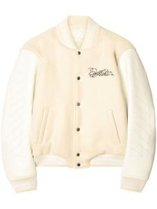 Off-White бомбер Rose Valley, нейтральный