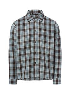 PEGADOR Рубашка Rupit светло-голубого коричневого цвета