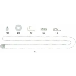 My home Privacy Pulls набор запчастей «Набор монтажных аксессуаров для двойных рулонных жалюзи марки My Home», упаковка, для рулонных жалюзи, для оси двойных рулонных штор с ø 17 мм, белый