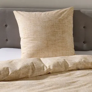 Постельное белье Dream Sleep Seersucker Sydney бежевое 200x220 см + 2 x 80x80 см Traumschlaf