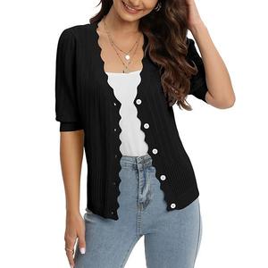 Женский короткий кардиган с пуговицами Maxxis Merch, Black