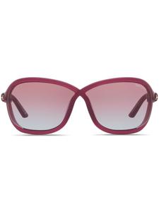TOM FORD Eyewear солнцезащитные очки Fernanda в массивной оправе, фиолетовый