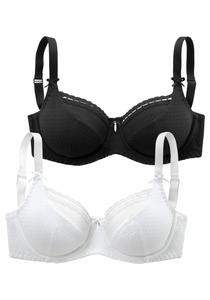 Бюстгальтер с косточками PETITE FLEUR, цвет weiß+schwarz