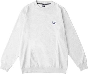 Толстовка с флисовой подкладкой, два варианта расцветки, длинные рукава, воротник-стойка, простой дизайн, теплая, свободного кроя, унисекс, для взрослых Reebok, серый