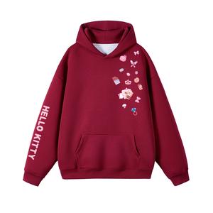 Худи Hello Kitty SS25 женская Sanrio, Burgundy (420G)