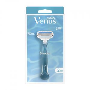 Женская бритва Venus Smooth и 2 сменные головки Gillette
