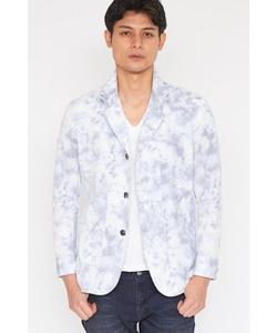 TORNADO MART Блузон из сирсакера с мраморным принтом