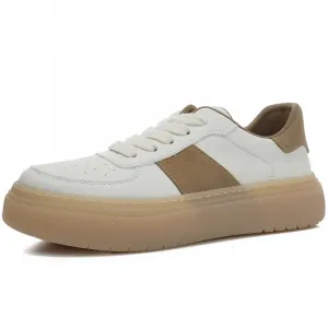 Нескользящие, износостойкие, легкие, дышащие низкие мужские кроссовки для скейтбординга SENJIALUO, White Khaki