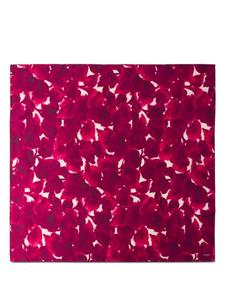 Платок Prada с цветочным принтом, красный