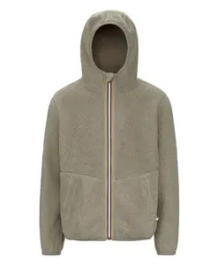 Зеленая шерпа-поло куртка K-Way, серый