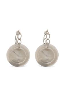 Серебряные серьги Jil Sander, серебряный