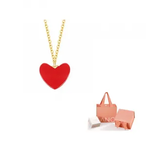 FANCI Synthetic Red Heart Necklaces Women's