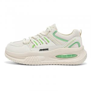 King Jinmai Скользоустойчивые массивные низкие кроссовки мужские бежево-зеленые, цвет Beige Green