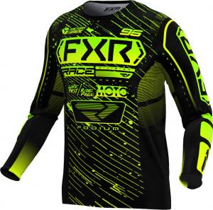 Мотокроссовая майка FXR podium 2025, Black/Green