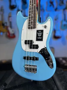 Бас-гитара Fender Player II Mustang PJ - Aquatone Blue с грифом из палисандра, официальная продажа! 377 ПРОЙДЕНО PLEK’D!