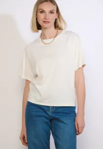 Свободная базовая футболка с коротким рукавом Lolaliza, Offwhite