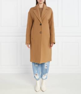 Шерстяное пальто Pinko, коричневый