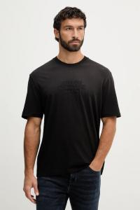 Хлопковая футболка Armani Exchange, черный