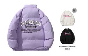 OXO OVERLOAD Пуховик Unisex, Taro Purple (Includes Heavyweight Crew Neck Sweatshirt)