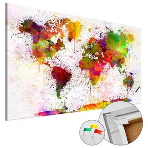 Картина карта Artgeist Artistic World, 60 см, разноцветный