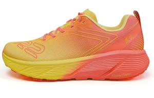 Антискользящие износостойкие низкие кроссовки для бега унисекс красно-желтые непарные R2 REALRUN