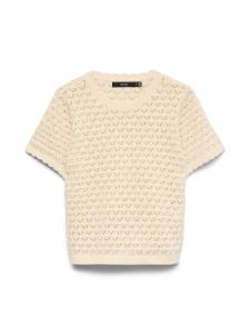 VERO MODA Футболка 'VMJaqueline' в светло-бежевом цвете