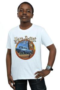 Футболка с летающим автомобилем Harry Potter, белый