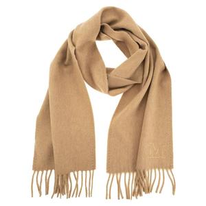 Шарф с бахромой MaxMara, camel