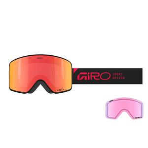 Антизапотевающие ветрозащитные унисекс лыжные очки METHOD GIRO, [26 New Arrival]оранжевый красный Piece красный Logo Main 35% Sub 58%