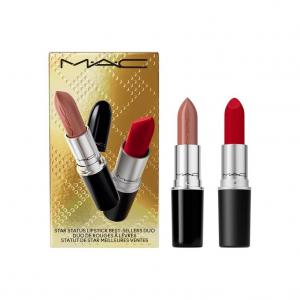 Ограниченный выпуск рождественской помады Bullet Head матовой текстуры, легко наносится, набор из двух штук MAC