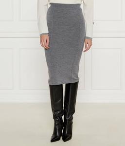 Юбка шерстяная Pinko, серый