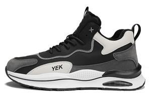 Кроссовки мужские Mid Top черные/бежевые белые YEARCON