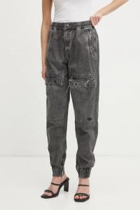 Хлопковые брюки P-RIDE-Q3 TROUSERS Diesel, серый