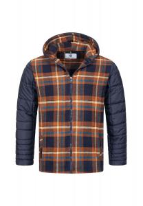 Зимняя куртка в клетку стандартной посадки Rock Creek, коричневый
