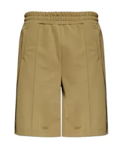 Шорты с вертикальной строчкой на штанинах Palm Angels, зеленый