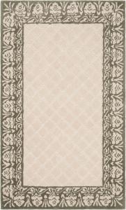 Ковер SAFAVIEH, 61 x 92 см, Total Performance Collection, Light Green, с ручным плетением края, не линяет и прост в уходе, идеален для помещений с высокой проходимостью: прихожая, гостиная, спальня (TLP755H)