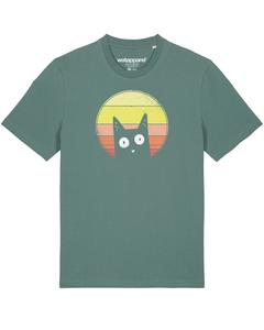Рубашка Watapparel  Sunset Cat, зеленый
