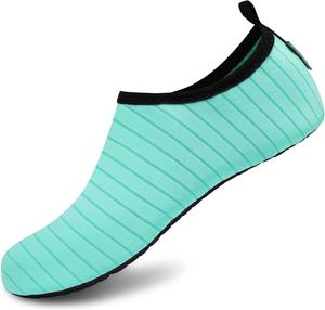 Водные спортивные тапочки VIFUUR для занятий йогой, быстросохнущие аква-носки без шнурков для мужчин и женщин, зеленый