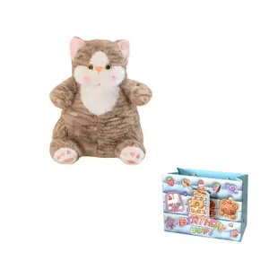 Плюшевая кукла Puff Cat Dolls высотой 45см/65см/90см MORTEN SOLUM, серый