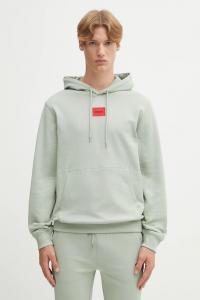 Хлопковая толстовка Hugo, зеленый