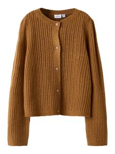 Вязаный кардиган NAME IT, коричневый