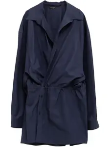 Платье-рубашка мини BALENCIAGA, синий